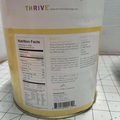 2 Thrive White Sugar - 91.2oz - Food Storage Cans (Shelf Reliance)