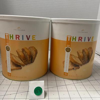 2 Thrive Hard White Winter Wheat Mix - 80oz - Food Storage Cans (Shelf Reliance)