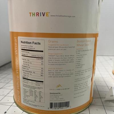 2 Thrive Hard White Winter Wheat Mix - 80oz - Food Storage Cans (Shelf Reliance)