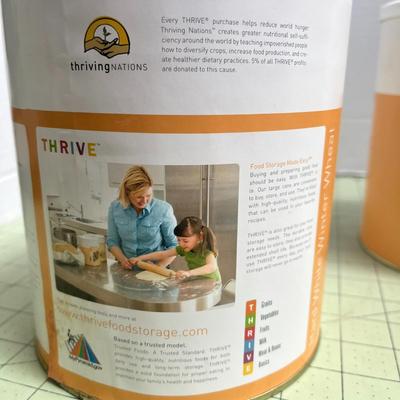 2 Thrive Hard White Winter Wheat Mix - 80oz - Food Storage Cans (Shelf Reliance)