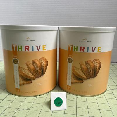 2 Thrive Hard White Winter Wheat Mix - 80oz - Food Storage Cans (Shelf Reliance)