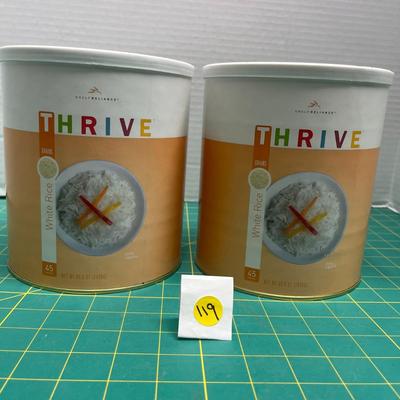 2 Thrive White Rice - 85.9oz - Food Storage Cans (Shelf Reliance)