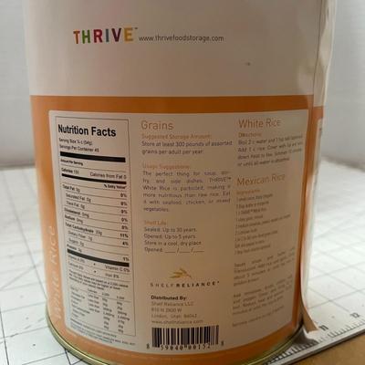 2 Thrive White Rice - 85.9oz - Food Storage Cans (Shelf Reliance)