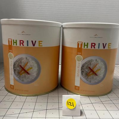 2 Thrive White Rice - 85.9oz - Food Storage Cans (Shelf Reliance)