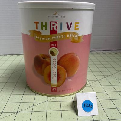 1 Thrive Premium Freeze Dried Peach Slices - 9oz - Food Storage Cans (Shelf Reliance)
