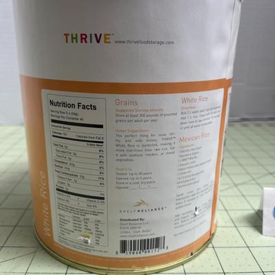 1 Thrive White Rice - 85.9oz - Food Storage Cans (Shelf Reliance)