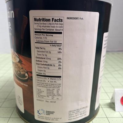 1 Mountain House Freeze Dried Pork Chops (Uncooked) - 20oz - Food Storage Cans