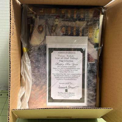 Thomas Kinkade - Year of Glad Tidings - Flag Collection - 'Happy New Year' Flag. 28x40
