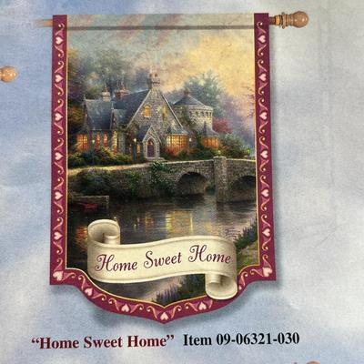Thomas Kinkade - Year of Glad Tidings - Flag Collection - 'Home Sweet Home' Flag. 28x40