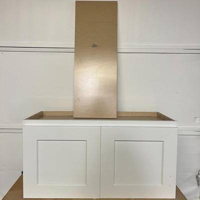 White Shaker (soft close) brand new - Above-Microwave Cabinet with Hardware - 30x15x12