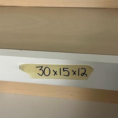 White Shaker (soft close) brand new - Above-Microwave Cabinet with Hardware - 30x15x12