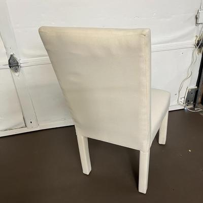 White/Cream Dining Chair - 19x20x38