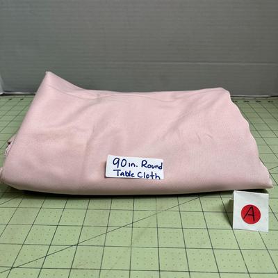 90inch Round Tablecloth - Pink