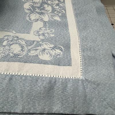 Blue Floral Tablecloth - 56x100