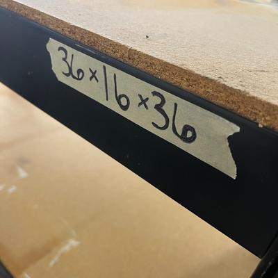 Storage Shelf/Bench with Particle Board Shelves - 36x16x36