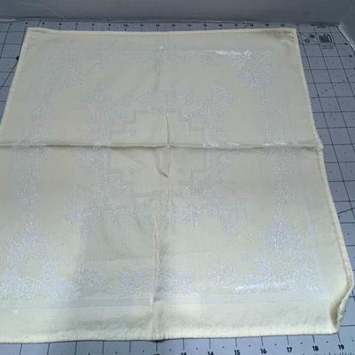 Yellow Tablecloth - 76x120 with Matching Napkins - 7 count!