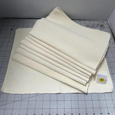 Cream Cotton Placemats - Great condition!