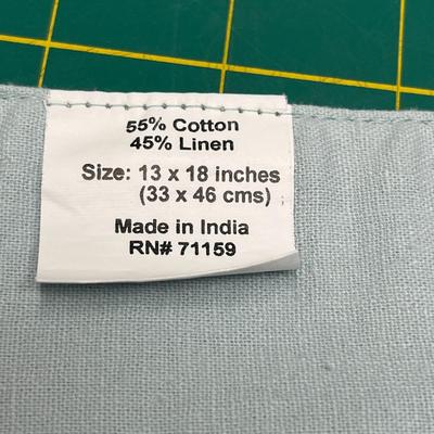 Set of 4 Placemats - Cotton and Linen - 13x18