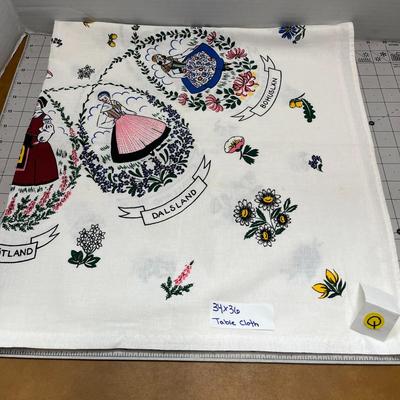 Beautiful European Tablecloth - 34x36