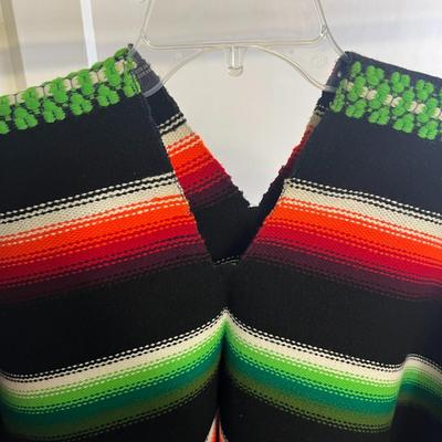 Mexican Colorful Poncho - One Size