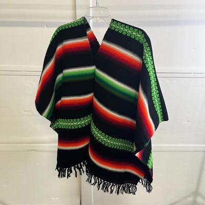 Mexican Colorful Poncho - One Size