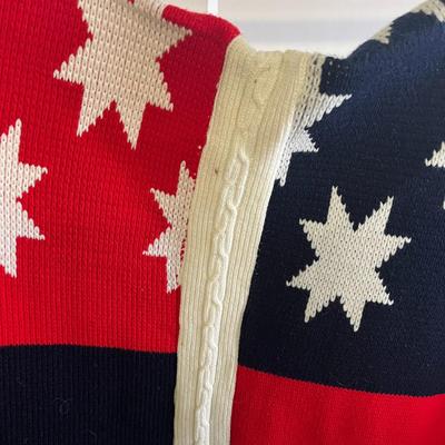 Two-Person Knit Poncho! Great for the Upcoming Fourth of July Holiday!