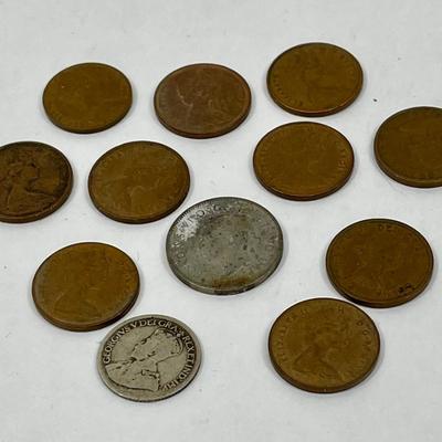 12 Canadian coins