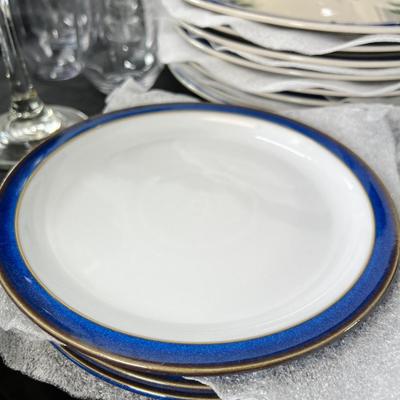 Denby salad plates. Blueberry plates, Miskasa