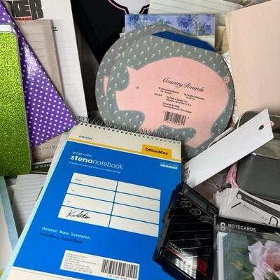 Vintage paper notebooks , pads, stationary