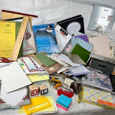 Vintage paper notebooks , pads, stationary