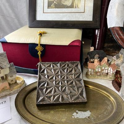Antique Frames, Bells, Indonesian textile stamp