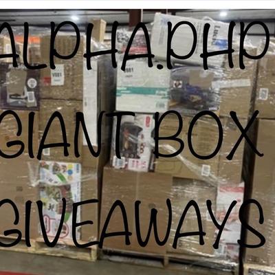 Giant box giveaway