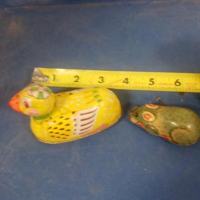 LOT 141 TWO VINTAGE METAL TOYS