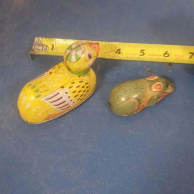 LOT 141 TWO VINTAGE METAL TOYS