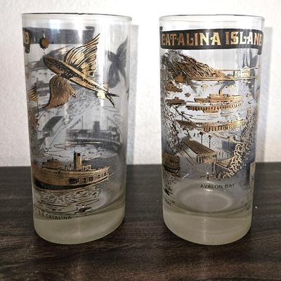Set of Two 1970s Catalina Island Glasses
