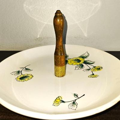 Mid Century Floral Serving Tray