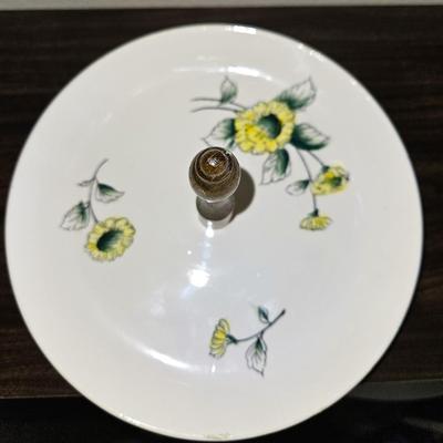Mid Century Floral Serving Tray