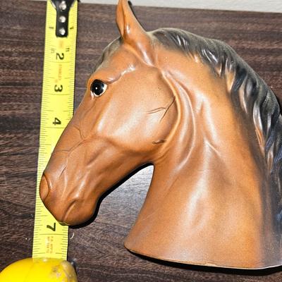 Ceramic Vintage Horse Head Planter