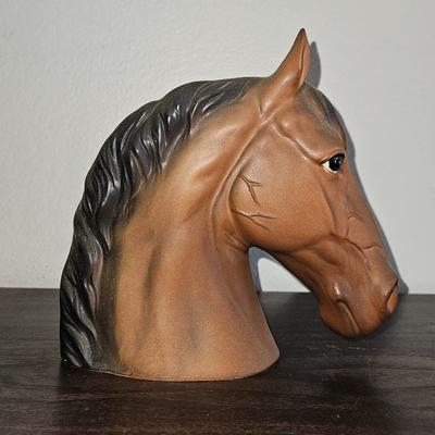Ceramic Vintage Horse Head Planter