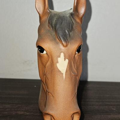 Ceramic Vintage Horse Head Planter