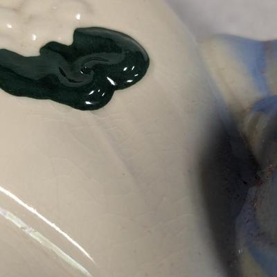 1940's Hull Ceramic Wall Pocket Vase Heart