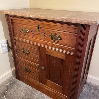 Vintage Eastlake Marbletop Dresser