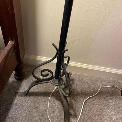 Vintage Wrought Iron Floor Lamp