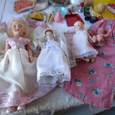 Large Lot of Kids Toys and Dolls, Thermos, Cup, More