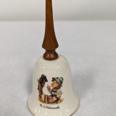 Sing Along Hummel Goebel Wooden Handled Porcelain Bell