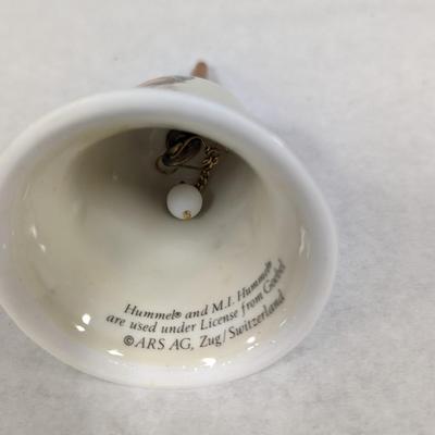 Sing Along Hummel Goebel Wooden Handled Porcelain Bell
