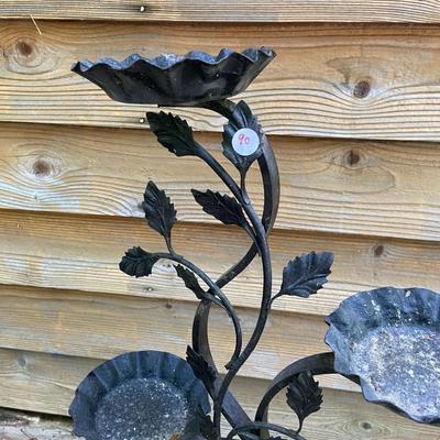 Pair of Vintage Wrought Iron Plant Stands