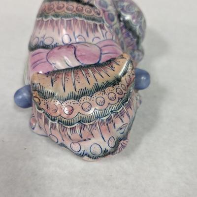 Hand Painted Porcelain Sleeping Cat