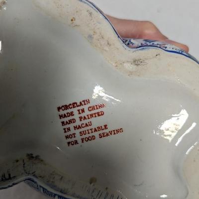 Hand Painted Porcelain Sleeping Cat