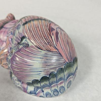 Hand Painted Porcelain Sleeping Cat